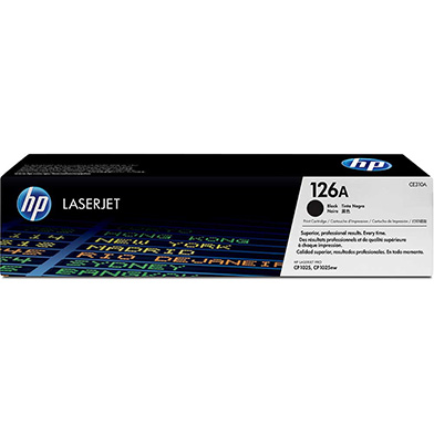 Genuine HP 126A Black Toner Cartridge (1,200 Pages)
